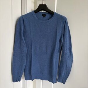 J. Crew Men's Heather Blue Crewneck Sweater
